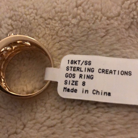 Sterling Creations 18KT/SS Ring - Picture 4 of 4